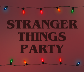 STRANGER THINGS PARTY logo